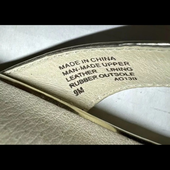 MK Michael Kors metallic Espadrille Wedge flip flops Sandals Heels Size 9 Raffia - Picture 4 of 10